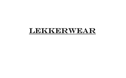 LEKKERWEAR