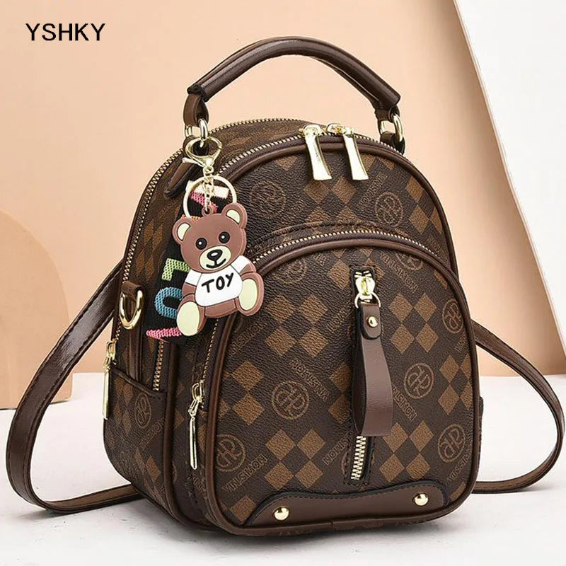 New Woman Shoulder Bag Large Capacity Handbag for Women Crossbody Bag Lychee Pattern PU Portable Bucket Ladies Messenger Bags