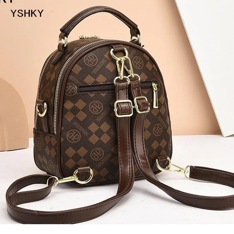 New Woman Shoulder Bag Large Capacity Handbag for Women Crossbody Bag Lychee Pattern PU Portable Bucket Ladies Messenger Bags